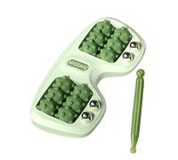 Rouleau De Massage Pour Pieds - Accessoire De Gym Portable Double Rouleau De Massage Portable | Masseur Pieds Pour Soulager La Douleur, Soulager Le Stress Et Améliorer La Circulation Sanguine (Vert)