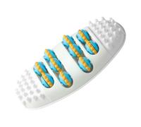 Rouleau de massage pour pieds, outil de relaxation ergonomique portable à 3 niveaux, double rouleau pour soulager et détendre le talon, les muscles et les tissus profonds,