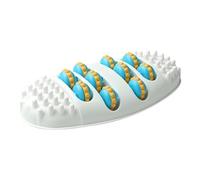 Rouleau de massage pour pieds | réglable à 3 niveaux ergonomique portable, masseur manuel double pour pieds - pour tissus profonds musculaires plantaires talon adulte maison bureau voyage