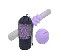 Rouleau de massage | Récupération musculaire post-entraînement | Set de Rouleau en Mousse pour Pilates - Pour la Musculation, Yoga, Pilates, Utilisation à Domicile, Voyage, Appartement, Équipement de