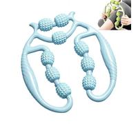 Rouleau de massage relaxant pour jambes, 9 roues, rouleaux de massage musculaire avec pinces circulaires pour jambes, rouleaux de massage pour la cellulite, les jambes, le cou, les mains, les bras