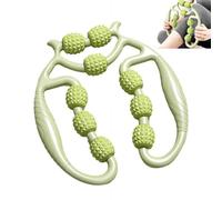 Rouleau de massage relaxant pour jambes, 9 roues, rouleaux de massage musculaire avec pinces circulaires pour jambes, rouleaux de massage pour la cellulite, les jambes, le cou, les mains, les bras