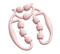 Rouleau De Massage, Rouleau Cellulite Massage Avec 9 Roues, Anneau Ergonomique Antidérapant, Rouleau De Massage Musculaire Des Jambes Pour Les Cuisses (Rose)