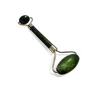 Rouleau de Massage Traditionnel | Rouleau masseur en Quartz vert | Rouleau double pour Masser le Visage | Kit de Beauté avec Face-Roller vert | EUROXANTY Articles de Beauté