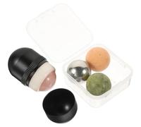 Rouleau de Massage Visage en Jade Noir, Outil Beauté pour Soin Quotidien | Bille en Jade et Alliage D’aluminium, Usage Visage et Corps, Aide à Détendre la Peau