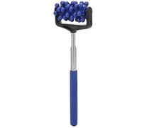 Rouleau de Masseur Arrière Télescopique Réglable Akozon - Outil de Soulagement Musculaire Rotatif à 360 ° pour le Dos, les Bras et la Tête (bleu foncé)