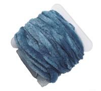 Rouleau de matériau chenille de 3 x 5 mm de large, 5 m, idéal pour les travaux manuels pour les vers et les motifs de bugger en laine (bleu)