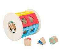 Small Foot , cube de tri de formes à rouler en bois, 12 cubes de formes différentes, les combinaisons de couleurs peuvent différer