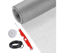 Rouleau De Moustiquaire Enrouleur Pour Filet Anti-Animaux 400 X 120 Cm | Kit Remplacement Filet Moustiquaire Pour Terrasse Kit Réparation Filet Anti-Animaux Et Coulissant Pour Ouvertures, Porche,
