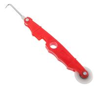 Rouleau de Moustiquaire Rouge, Outil Plastique pour Pose et Réparation | Pointe Crochet Précise, Roue à Roulement, Poignée Profilée, Presse Toile et Joint Rainures du Cadre