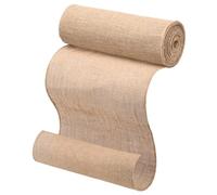 Rouleau de Nappe en Jute 30 cm x 10 m, Chemin de Table,Les Bords Grossiers en Coton et Lin sont Joliment Cousus et Peuvent être coupés, adaptés pour Le Bricolage de fête de Mariage