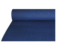 Rouleau de nappe en papier Papstar, Damassé, bleu foncé, 100 cm x 50 m