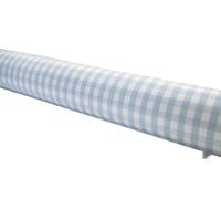 Rouleau de nappe - Rouleau de nappe anti-taches 1,40 x 20 m, motif à carreaux bleus, facile à nettoyer et imperméable.