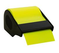 Rouleau de notes adhésives en dévidoir jaune