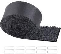 Rouleau de paillage en caoutchouc VEVOR 18 mm, tapis de paillage en caoutchouc 3 x 0,11 m, chemin permanent en caoutchouc, bordure de jardin en paillage noir, tapis de désherbage, voile de désherbage