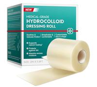 Rouleau de pansement hydrocolloïde 5 cm x 3,6 m - Pansement hydrocolloïde découpable, imperméable et doux pour la peau, pansement autocollant pour ampoules, écorchures, petites coupures et protection