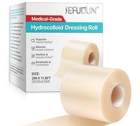 Rouleau De Pansements Hydrocolloïdes Auto-adhésifs pour le Soin Des Plaies- 5X 360 Cm, Ultra-absorbants, Souples Et Imperméables, À Découper Sur Mesure Pour Les Brûlures, Ampoules et de L'acné
