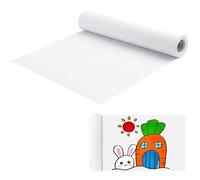 Rouleau de Papier à Dessin Blanc，Rouleau de papier à croquis Papier à peindre，pour Enfants Art Croquis Peinture (30 * 15 cm)
