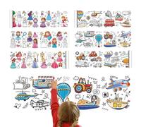 Rouleau de Papier à Dessin Enfant - Lot de 2 Rouleaux 300 x 30 cm - Feuille de Peinture à Colorier et Découper - pour Activités Créatives, DIY et Art Mural