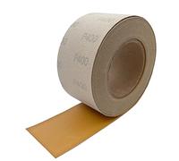 Rouleau de papier abrasif auto-agrippant, 7,6 cm x 18,1 m en oxyde d'aluminium auto-agrippant, dos en tissu émeri pour finition de meubles en bois, ponçage, polissage et travail du bois (400 Grit)