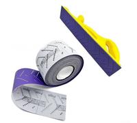 Rouleau de papier abrasif de 12 m avec dos multi-trous avec abrasifs en faïence pour une meilleure vitesse de coupe et une préparation fluide (grain 400)