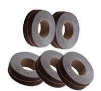 Rouleau de papier abrasif de 6 m pour meulage et polissage de précision de l'aluminium, du cuivre et du bois dur avec motif de tissu de sable flexible (150#)