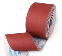 Rouleau de papier abrasif en toile émeri de qualité supérieure (1 m x 114 mm) for le polissage du bois, du métal et de l'automobile. Papier abrasif durable for ponceuses à bande.(240grit)