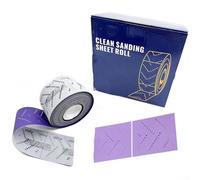 Rouleau de papier abrasif multi-trous pour extraction de poussière Grain 80-600 pour le ponçage des surfaces en bois et métal (grain 600) 12 m