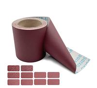Rouleau de papier abrasif prêt à l'emploi, prêt à découper, 11,4 cm par 10 m de long (grain 320)