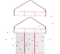 Rouleau de Papier Anti-Mouches Collant 2 pièces de 13, 12 Pieds, piège à Ruban Anti-Mouches Horizontal ou Vertical, Ruban Suspension pour intérieur et extérieur, Serre, écuries, Jardin