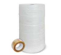 Rouleau de papier bulle 100 cm x 100 m + ruban d'emballage 48 mm x 66 m | Plusieurs dimensions | Idéal pour l'emballage, le déménagement, la protection
