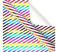 Rouleau de papier cadeau d'anniversaire multifonction - Matériaux robustes - Rouleaux à pois avec couleur vive pour décoration de festival