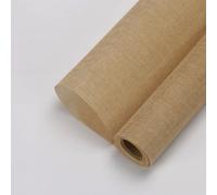 Rouleau de papier cadeau en lin de style coréen 48 x 450 cm vintage naturel pour bouquet de bricolage, emballage cadeau pour Saint-Valentin, mariage, fête d'anniversaire (kaki)