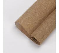 Rouleau de papier cadeau en lin style coréen 48 x 450 cm vintage naturel pour emballage cadeau pour Saint-Valentin, mariage, fête d'anniversaire (café)