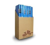 Rouleau de papier cadeau - Polyprométal - Ciel étoilé - 1.5m x 0.7m - Bleu - Argenté