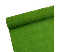 Rouleau de papier crépon de qualité supérieure de 70 g pour la fabrication de fleurs, blanc, vert, rose, 25 cm de large, 2,5 m de long (vert gazon)