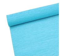 Rouleau de papier crépon de qualité supérieure pour la fabrication de fleurs,25 cm de Largeur, 2,5m de Longue (bleu)