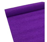 Rouleau de papier crépon de qualité supérieure pour la fabrication de fleurs,25 cm de Largeur, 2,5m de Longue (violet)