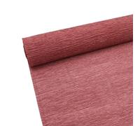 Rouleau de papier crépon de qualité supérieure pour la fabrication de fleurs - 70 g - Blanc, vert, rose, 25,4 cm de large - 2,4 m de long (rouge rouille)