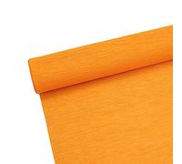 Rouleau de papier crépon de qualité supérieure pour la fabrication de fleurs orange,25 cm de Largeur, 2,5m de Longue