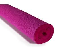 Rouleau de papier crépon italien de qualité supérieure, poids lourd, 140 g (plus de 40 couleurs) (violet cyclamen (972))