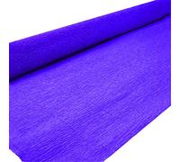 Rouleau de papier crépon italien de qualité supérieure, poids lourd, 180 g, 24 couleurs au choix (violet foncé)