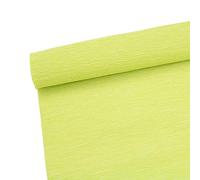 Rouleau de papier crépon premium de 70g pour la fabrication de fleurs - Feuilles de papier crépon blanc, vert, rose, banderole - Largeur de 25,4 cm, longueur de 2,44 m (Chartreuse)