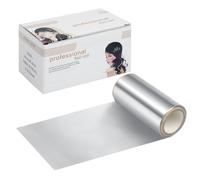 Rouleau de papier d'aluminium argenté professionnel de 15 m - 1 feuille d'aluminium pour coiffure, mise en évidence, balayage, coloration des cheveux et blanchiment - Facile à déchirer pour coiffeurs