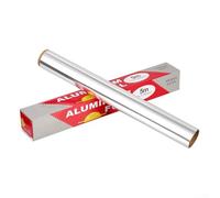 Rouleau de papier d'aluminium pour cuisine, barbecue, barbecue, emballage alimentaire, cuisine, congélation, 300 cm de long, papier d'aluminium solide (300 cm)