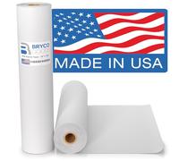 Rouleau de papier de boucher kraft blanc - 45,7 x 45,2 m - Polyvalent et durable pour emballage, griller, fumer de la viande et le barbecue - Papier de boucher non ciré et non enduit pour sublimation