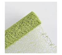 Rouleau de papier d'emballage en maille jacquard (4,57 m x 0,5 m) - Enveloppes de bouquet floral texturé pour fleurs fraîches, fleuriste de qualité supérieure et emballage cadeau (11-vert fruit)