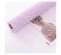 Rouleau de papier d'emballage en maille jacquard (4,57 m x 0,5 m) - Enveloppes de bouquet floral texturé pour fleurs fraîches, fleuriste de qualité supérieure et emballage cadeau (02-violet violet)