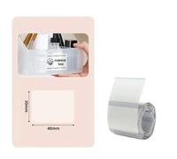 Rouleau de papier d'étiquettes thermiques B1 B203 B21 B3s, étanche, résistant à l'huile, résistant à la déchirure, étiquette de prix, couleur ronde, Compatible avec l'imprimante(40x30mm Clear)