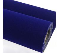 Rouleau de papier floqué de velours auto-adhésif pour tiroir à bijoux, tissu de velours pour meubles, loisirs créatifs et projets de bricolage, 44 x 300 cm (Bleu)